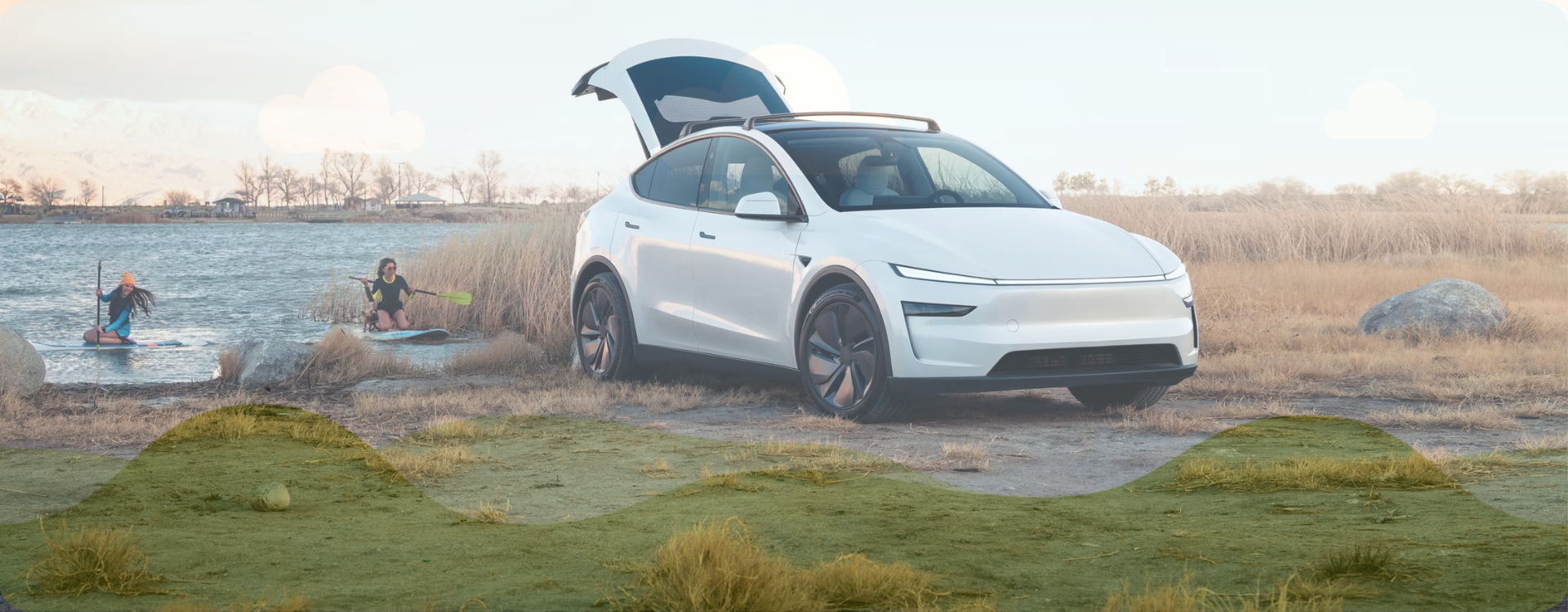 Fits Tesla Model 3/Y (2023 Refresh) Rear Trunk Storage Box, Side Cargo Boxes, Interior Accessories